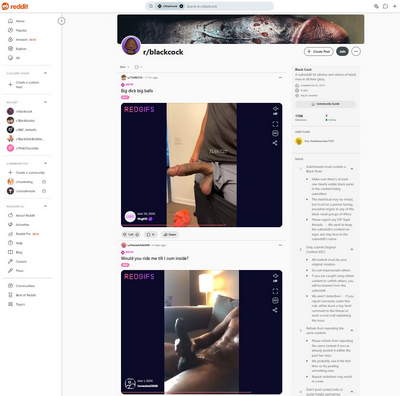 Reddit Black Cock